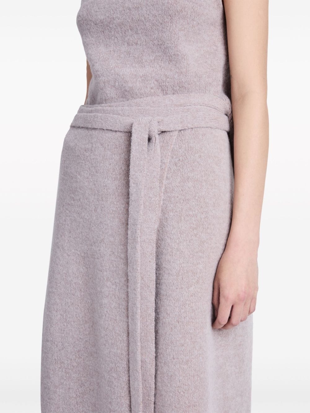 fine-knit high-waist midi skirt - 5