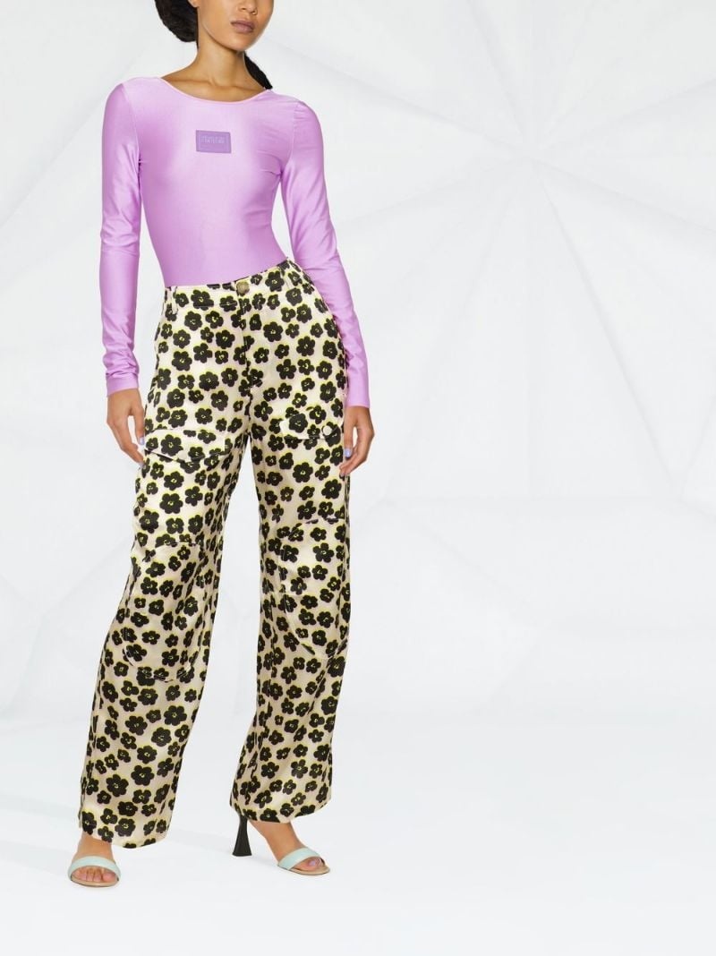 logo-patch bodysuit - 3