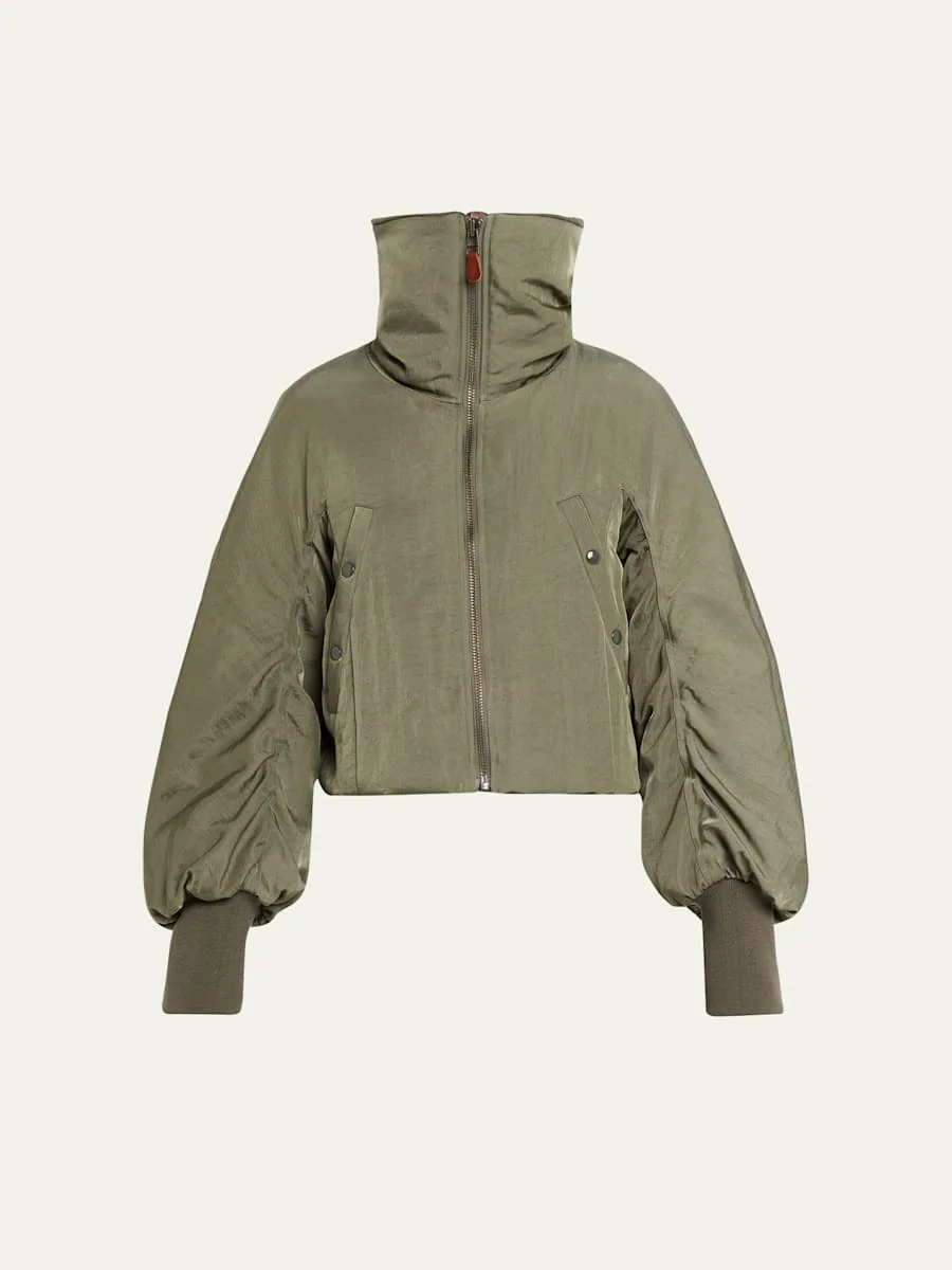 Oversized Padded Flight Jacket - 1