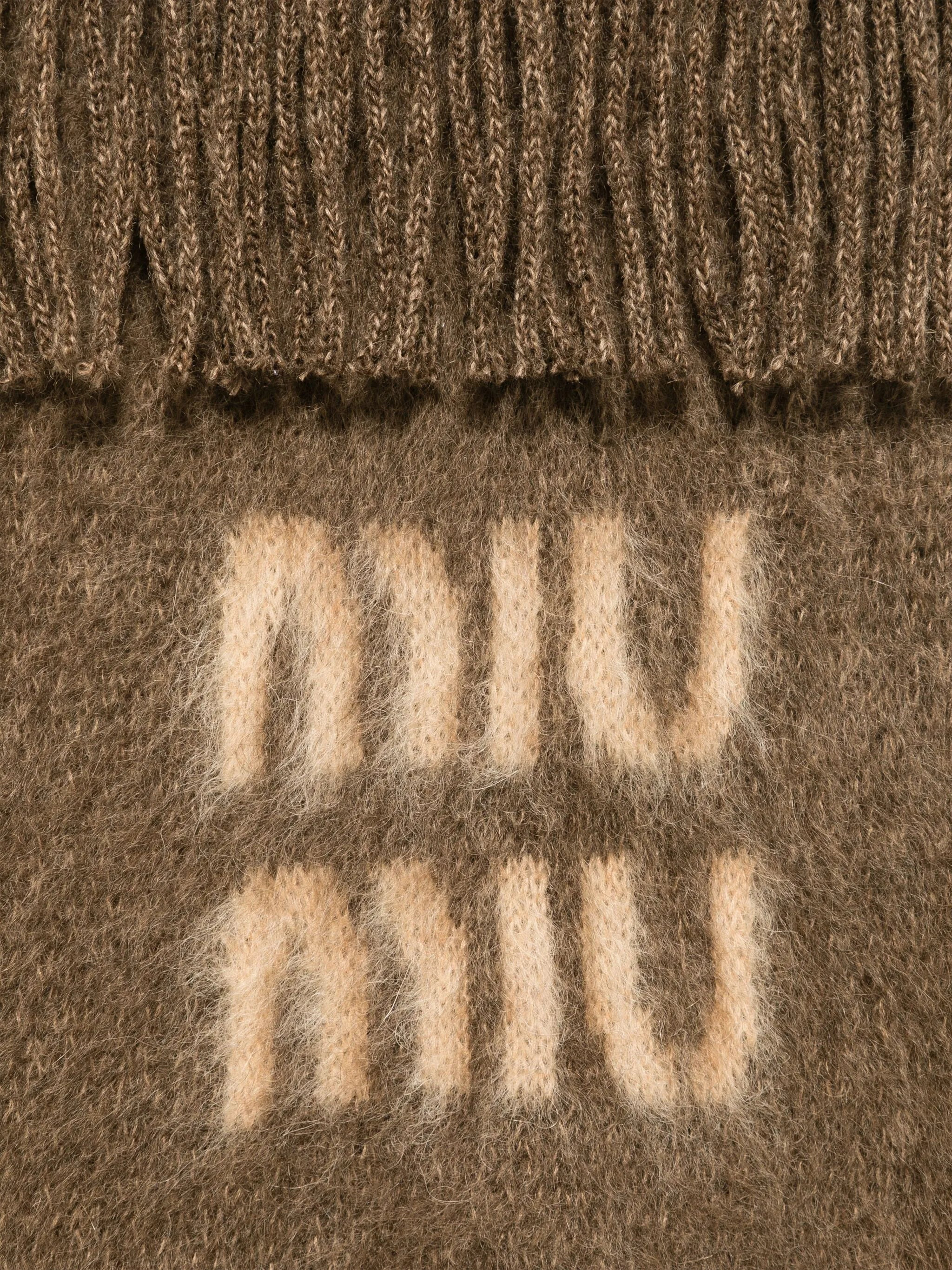 Miu Miu Intarsia-logo Scarf - 2