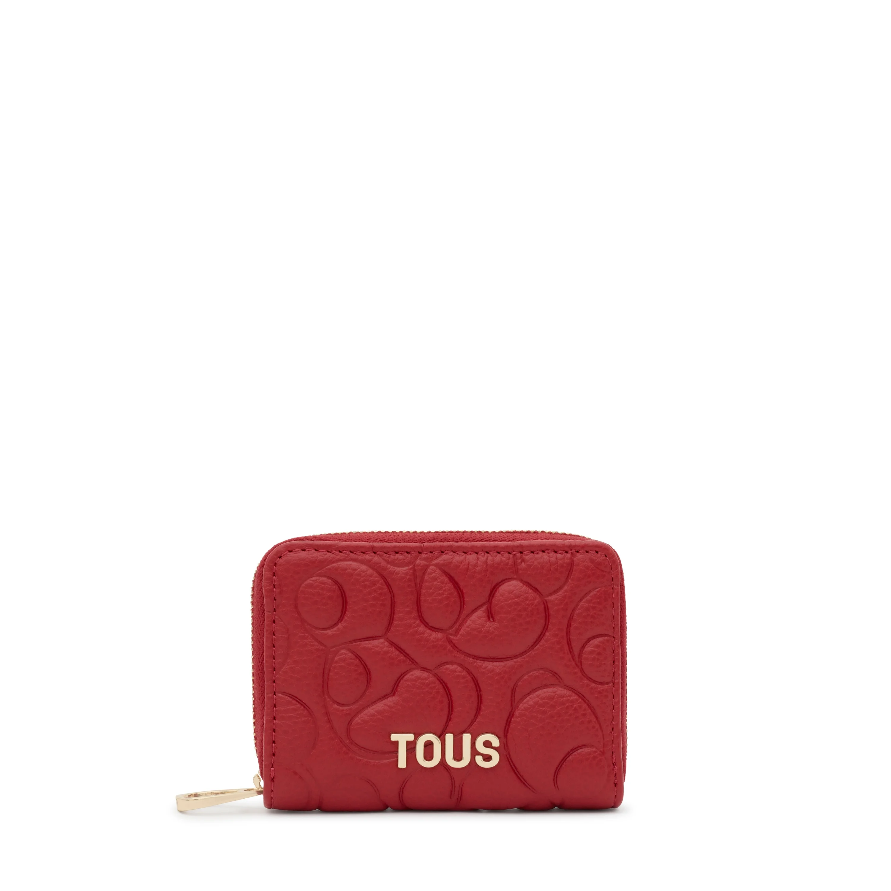 Red leather Change purse TOUS Greta - 1