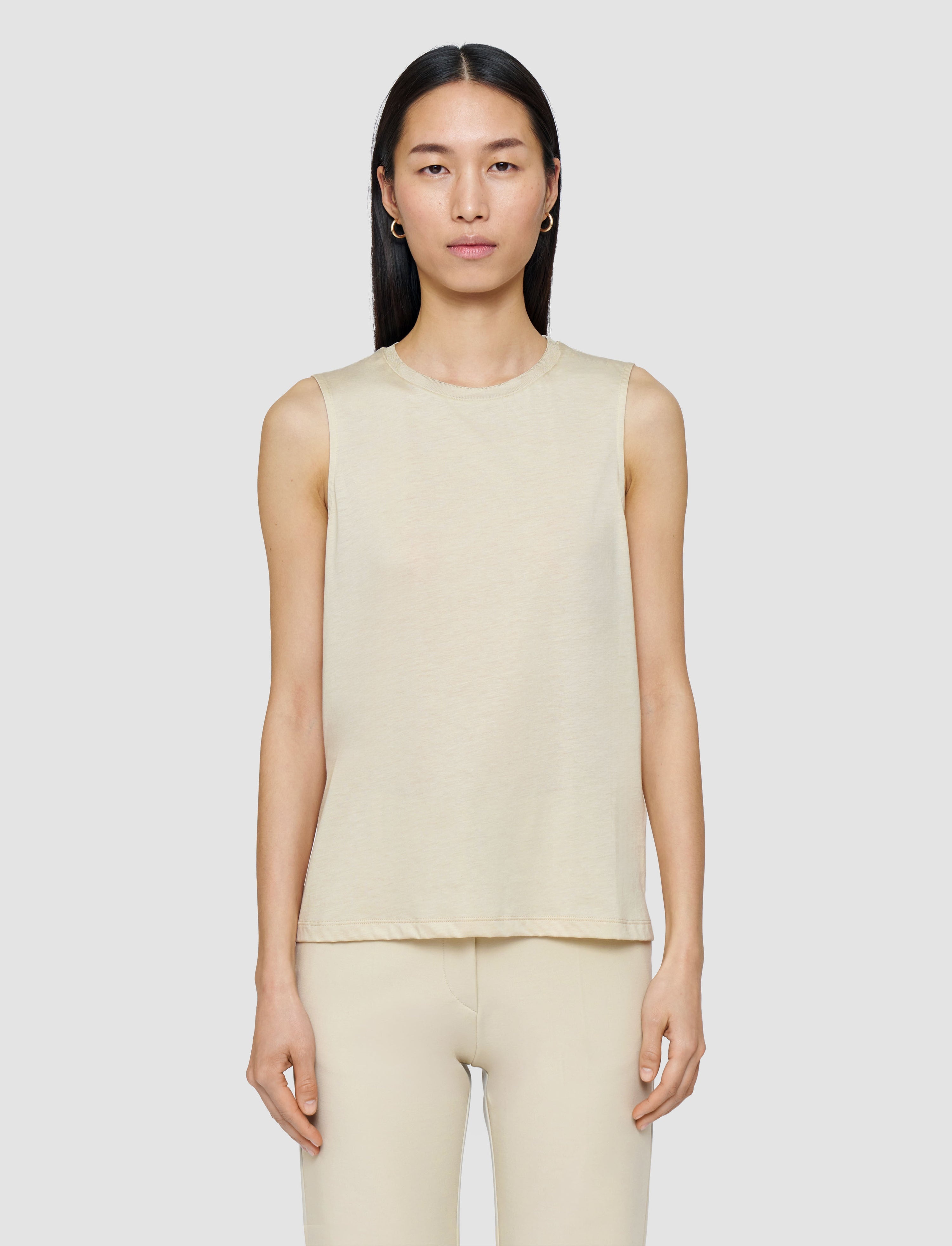 Cotton Silk Jersey Tank Top - 3