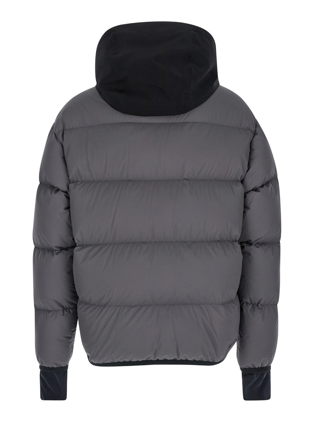 Moncler Grenoble Men 'Marcassin' Grey Down Jacket With Logo Print And Hood In Tech Fabric Man - 2
