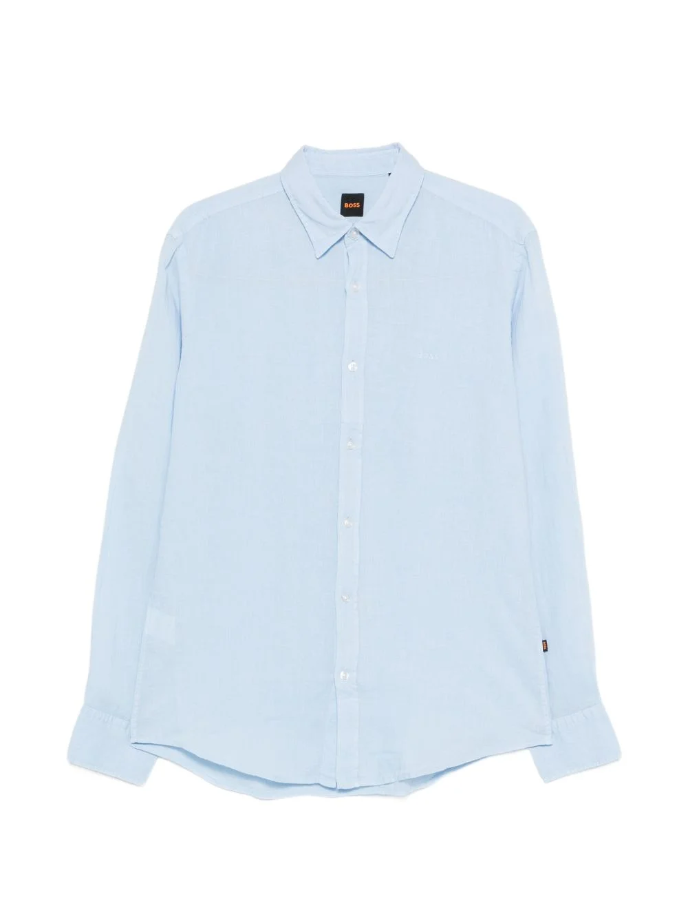logo-embroidered shirt - 1