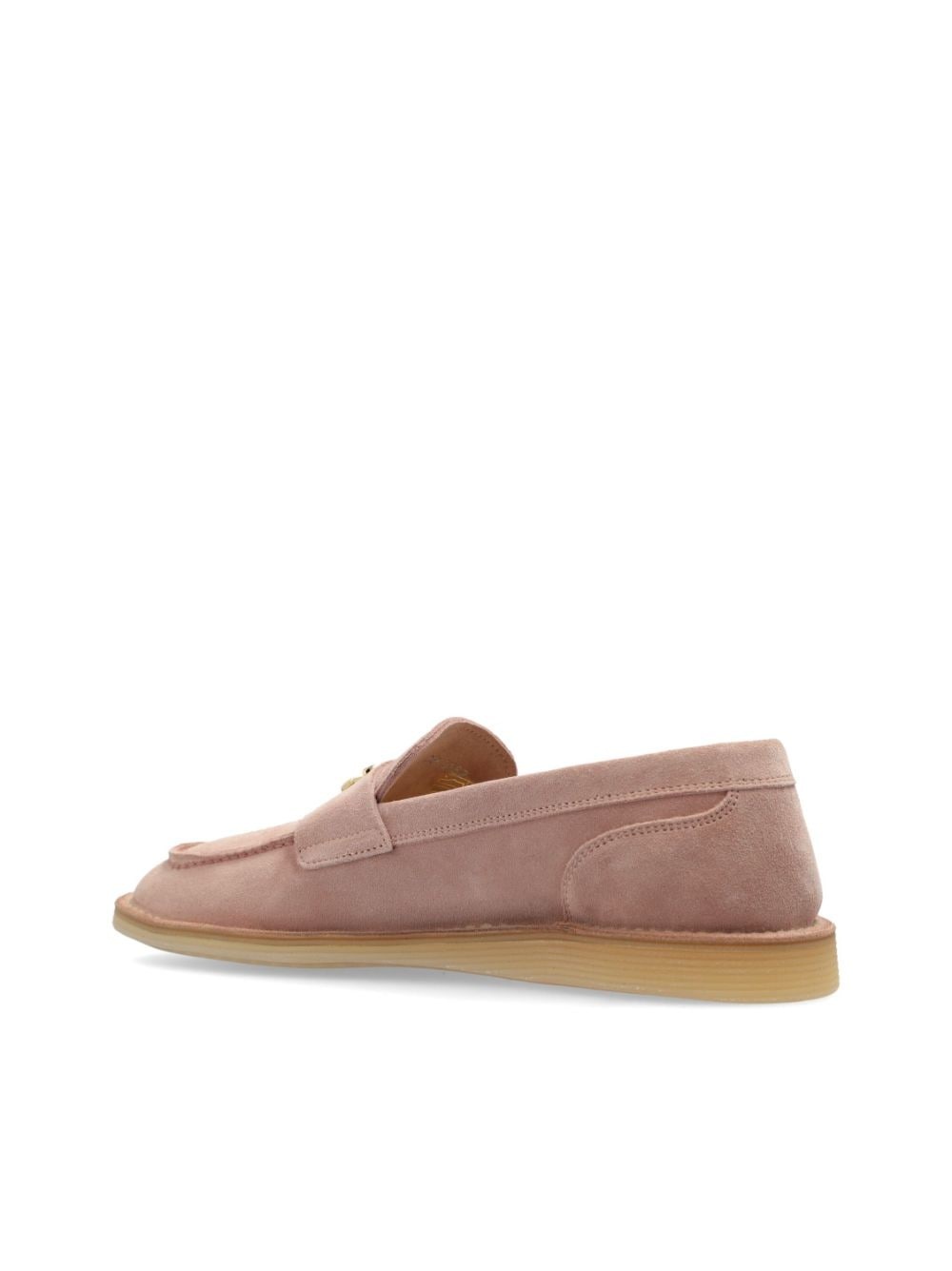 logo-lettering loafers - 3