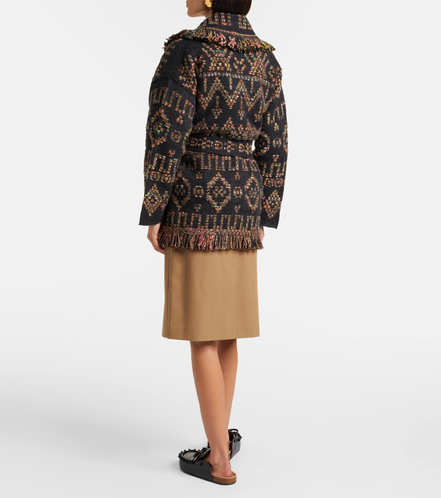 Grunge Beat wool-blend cardigan - 3