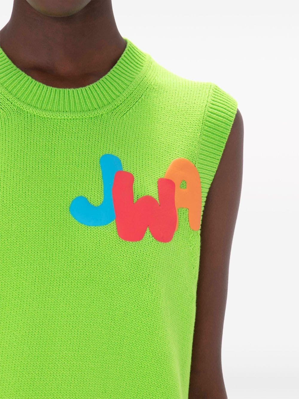 JWA two-tone knitted vest - 6