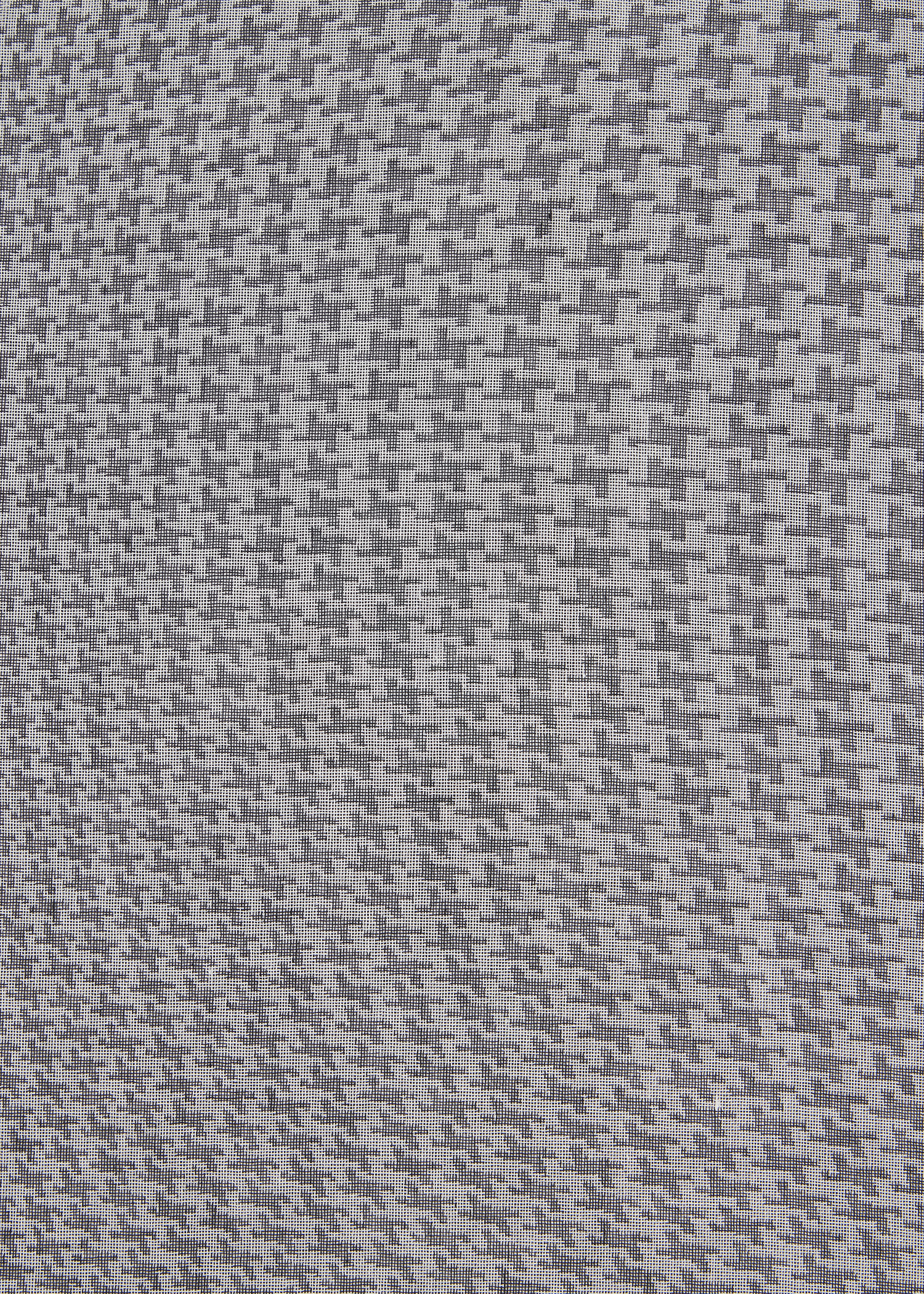 Black Cotton-Blend Optic Houndstooth Scarf - 4