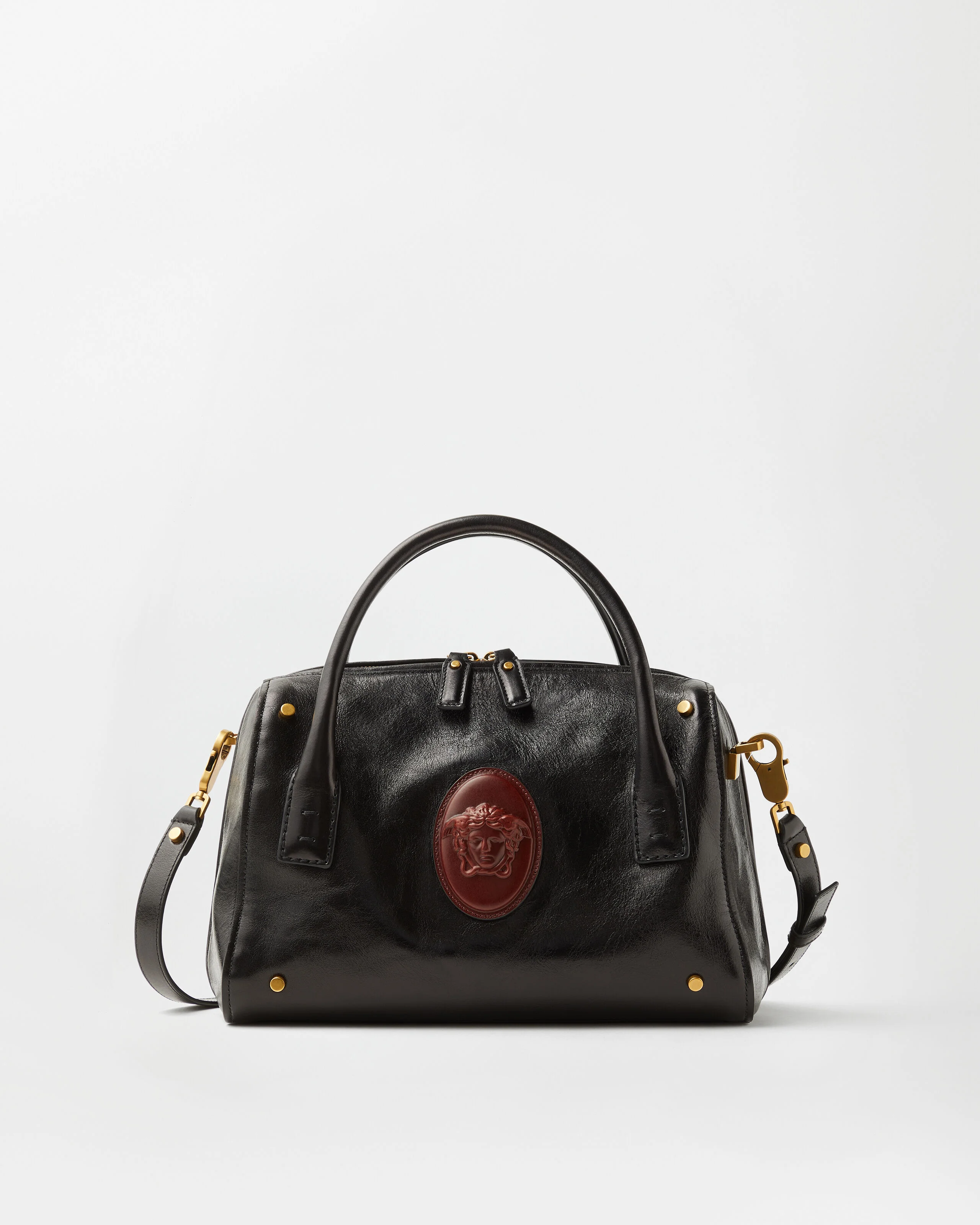 Roomy Leather Boston Bag - 1