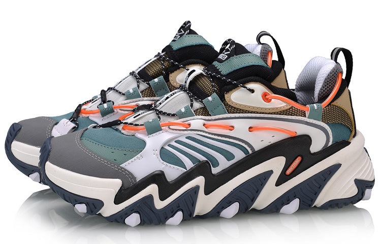 (WMNS) Li-Ning X-Claw 'Brown Green Orange' AGLQ014-4 - 3