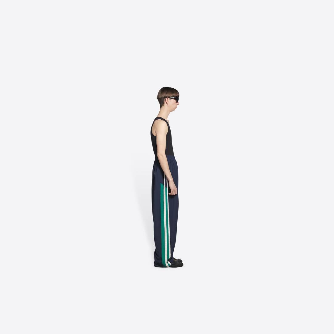 Men's Sporty B Tracksuit Pants in Blue - 4