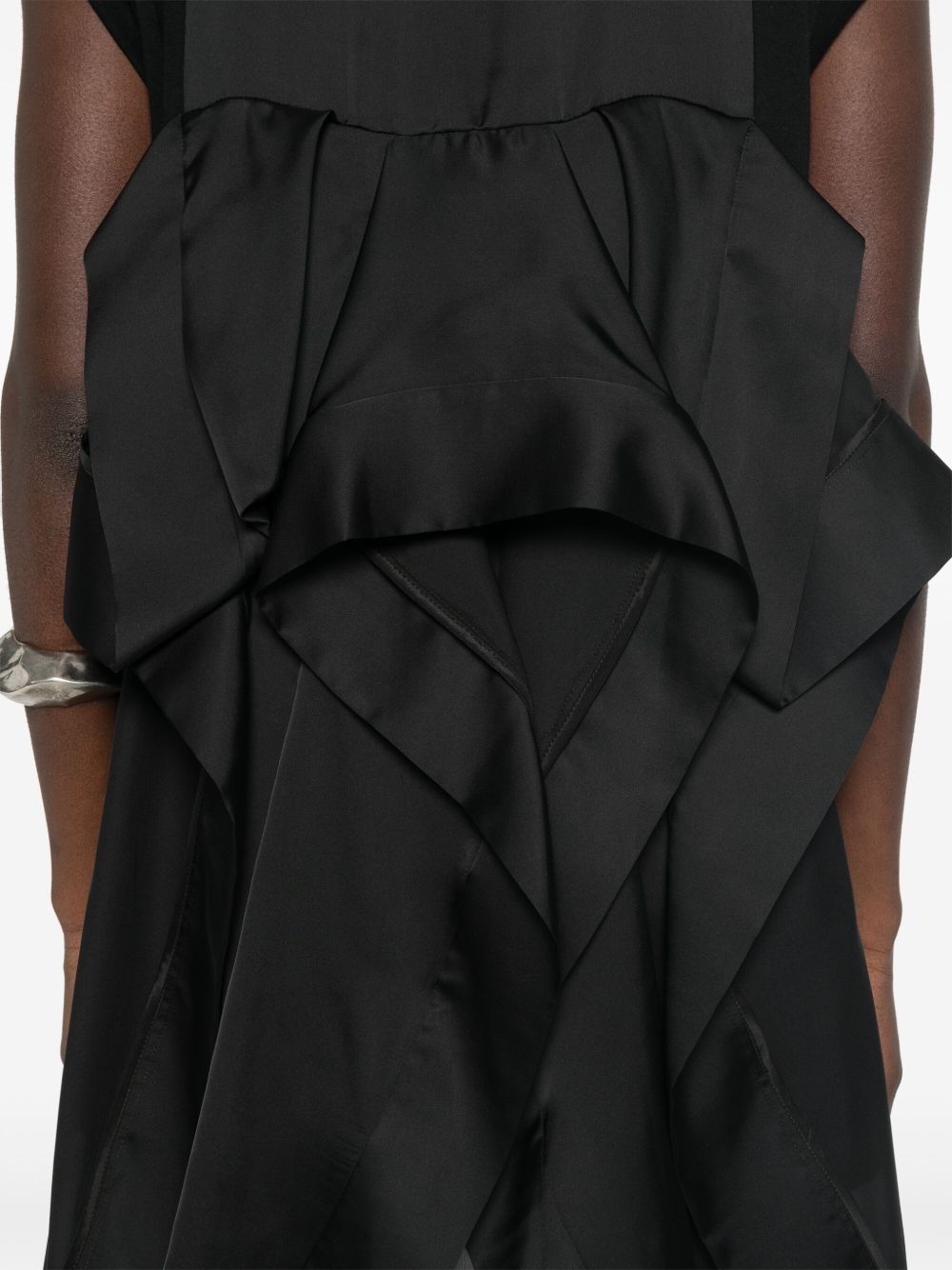 layer-detail mini dress - 5
