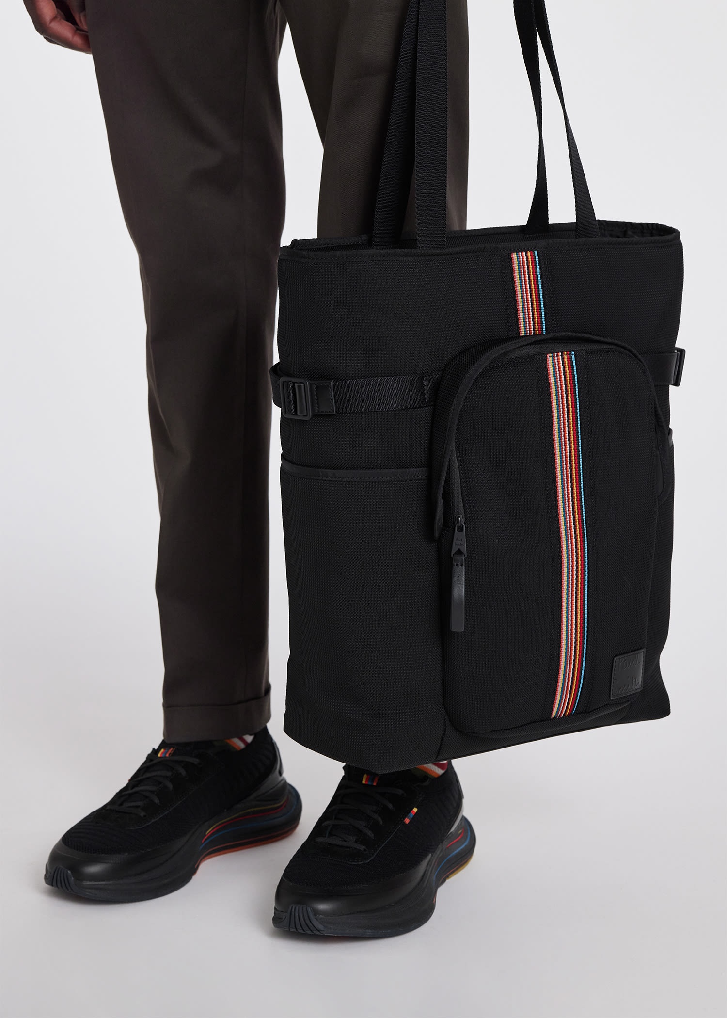 'Signature Stripe' Tote Bag - 6