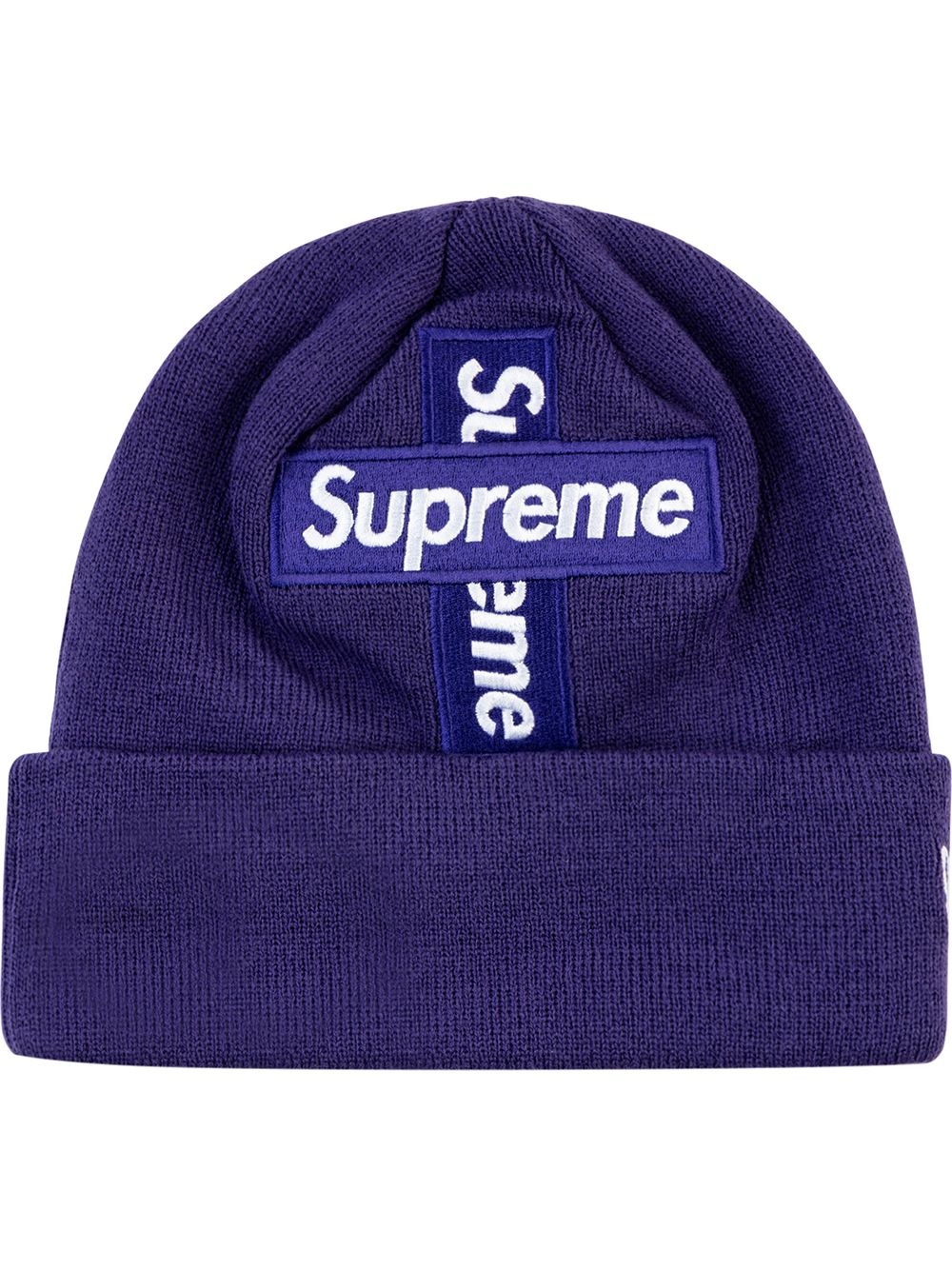 New Era Cross Box Logo beanie hat - 1