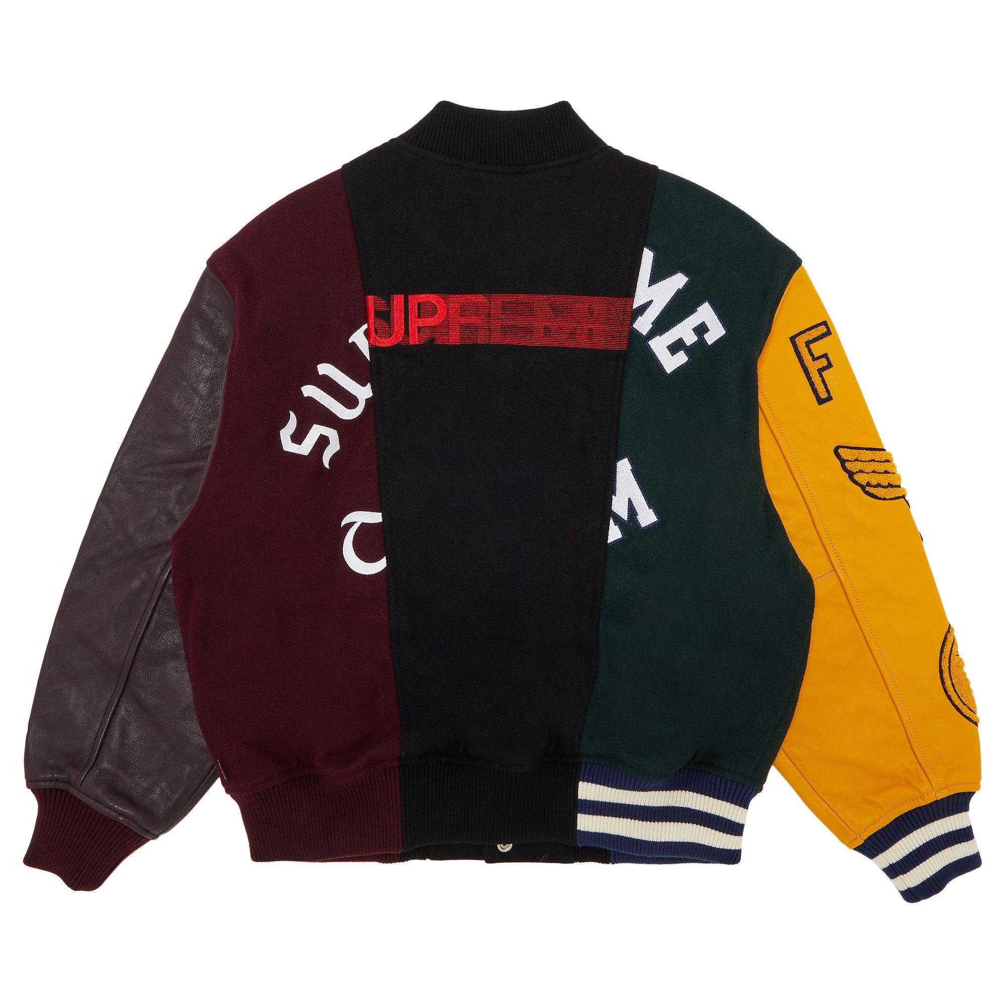 Supreme x MM6 Maison Margiela Split Varsity Jacket 'Multicolor' - 2