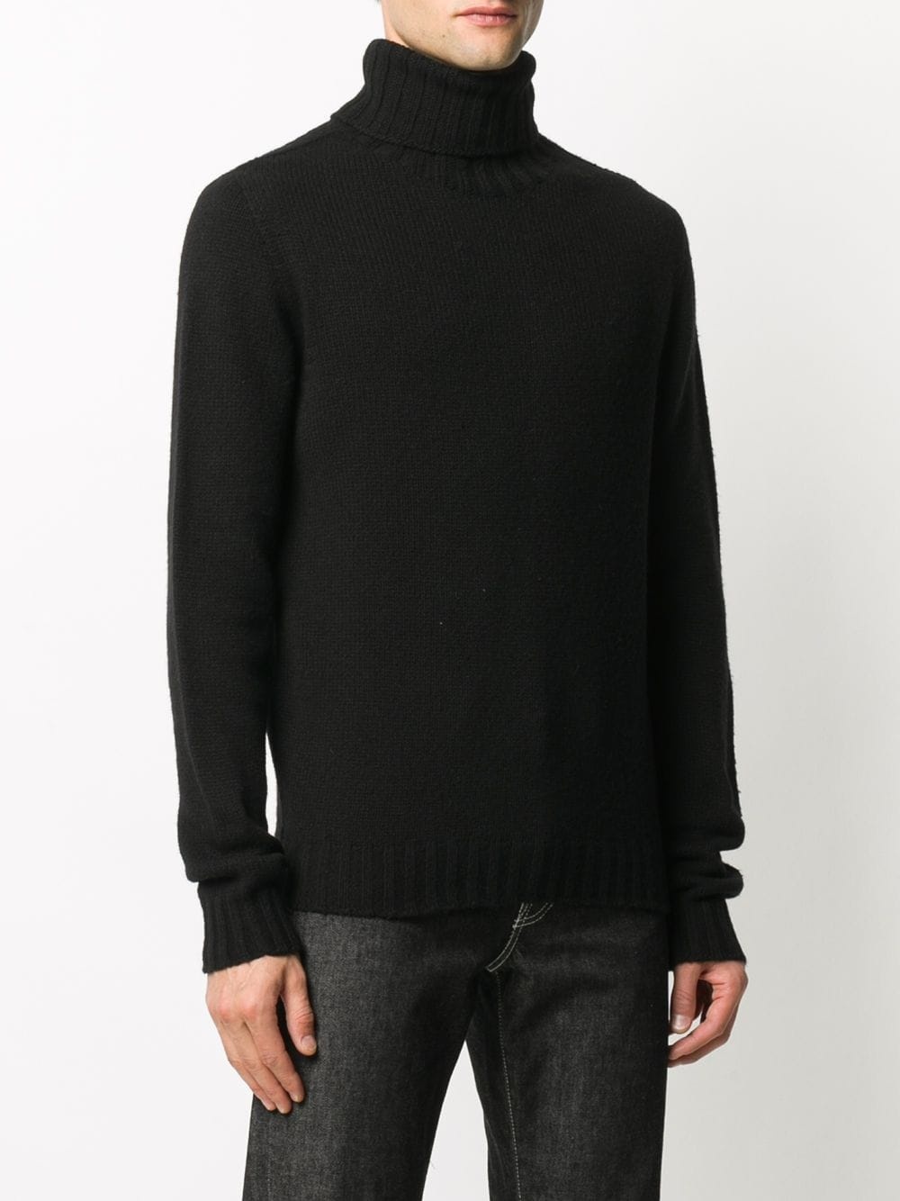 logo turtleneck jumper - 3