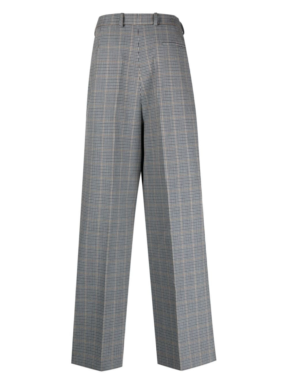 houndstooth wide-leg trousers - 2