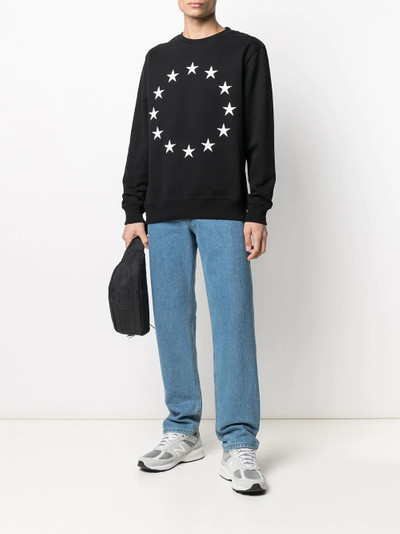 Étude stars print sweatshirt outlook