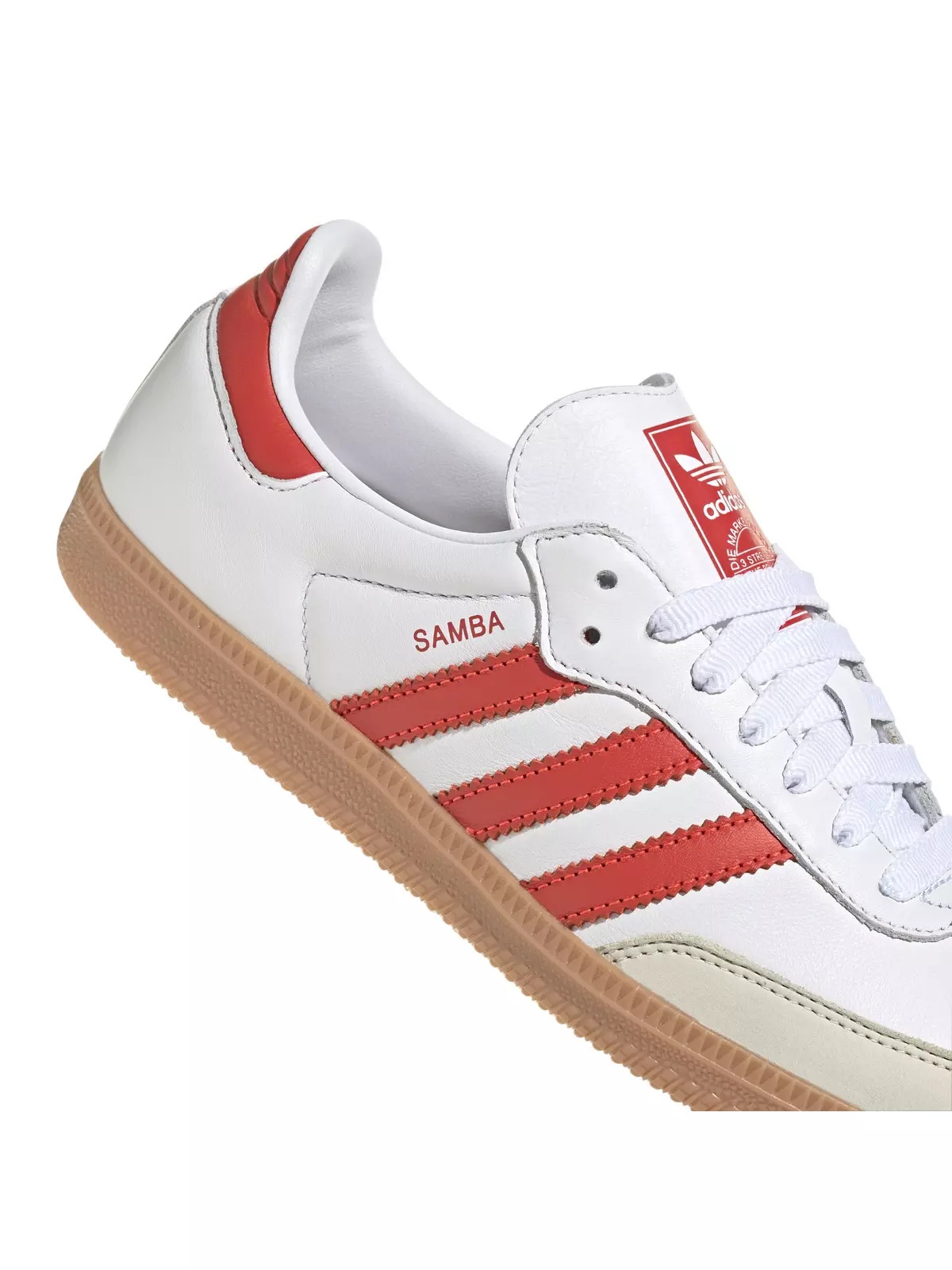 Originals Samba OG "Ftwr White/Solar Red" Women's Shoe - 8