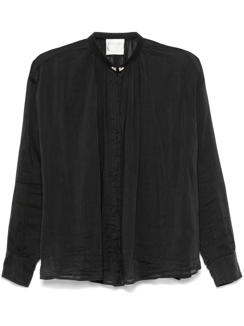 crystal-embellished voile shirt 1