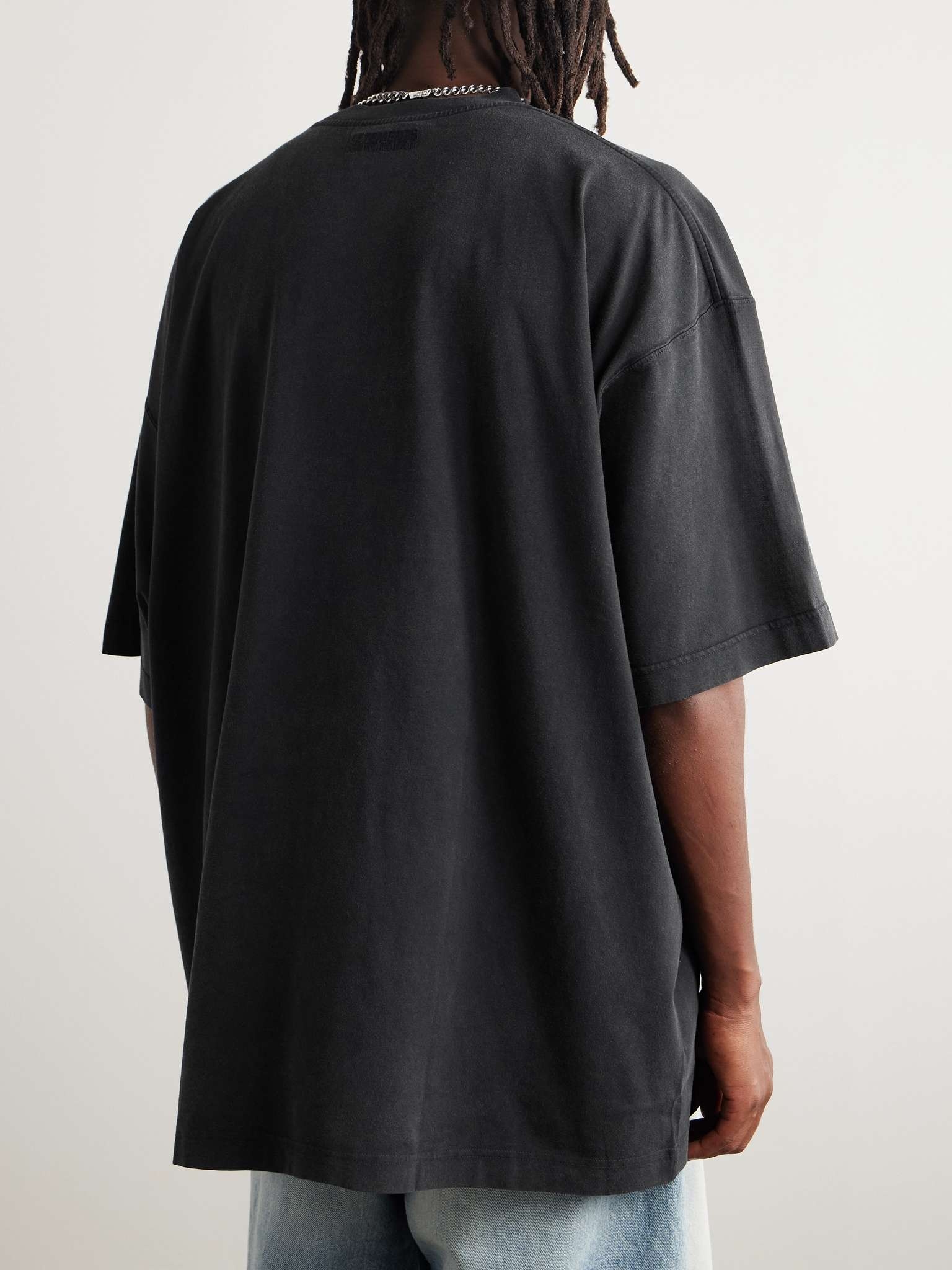 Crystal-Embellished Cotton-Jersey T-Shirt - 4