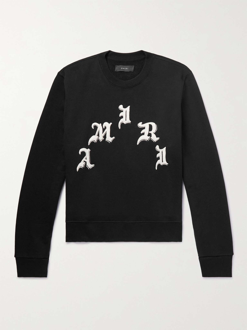 + Wes Lang Logo-Embroidered Cotton-Jersey Sweatshirt 1
