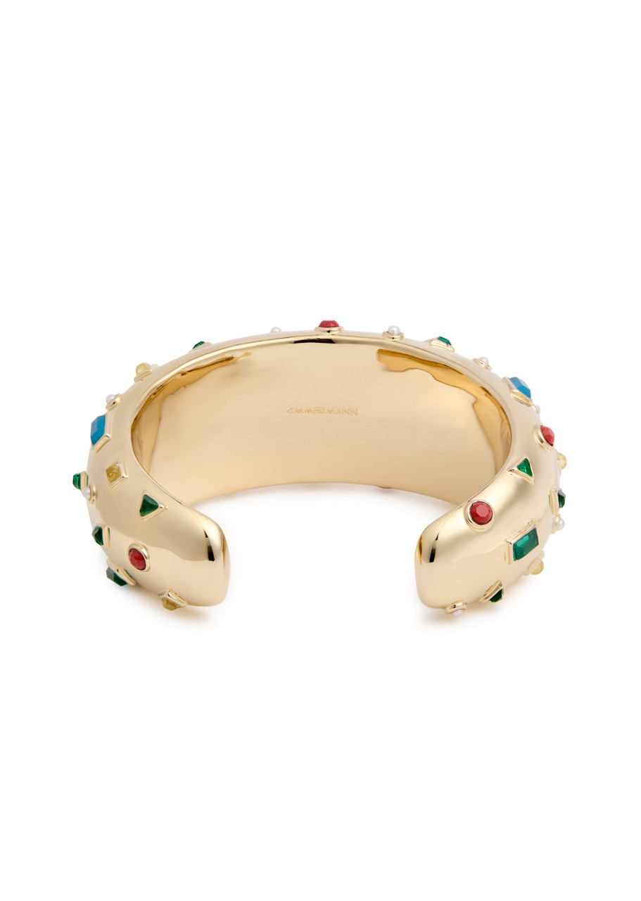Zimmermann Wish Embellished 12kt Gold-plated Cuff - 3