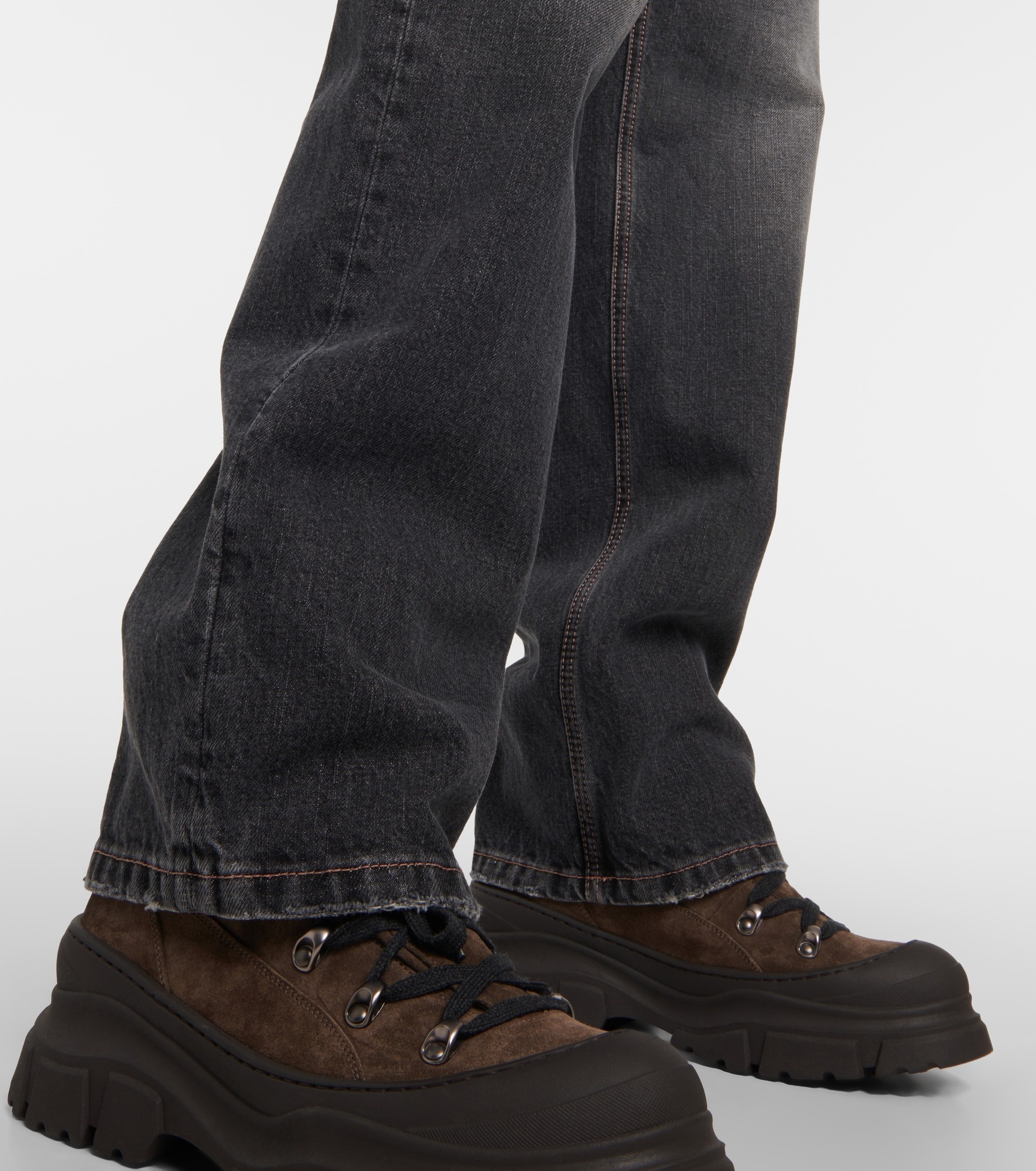 Mid-rise straight jeans - 5