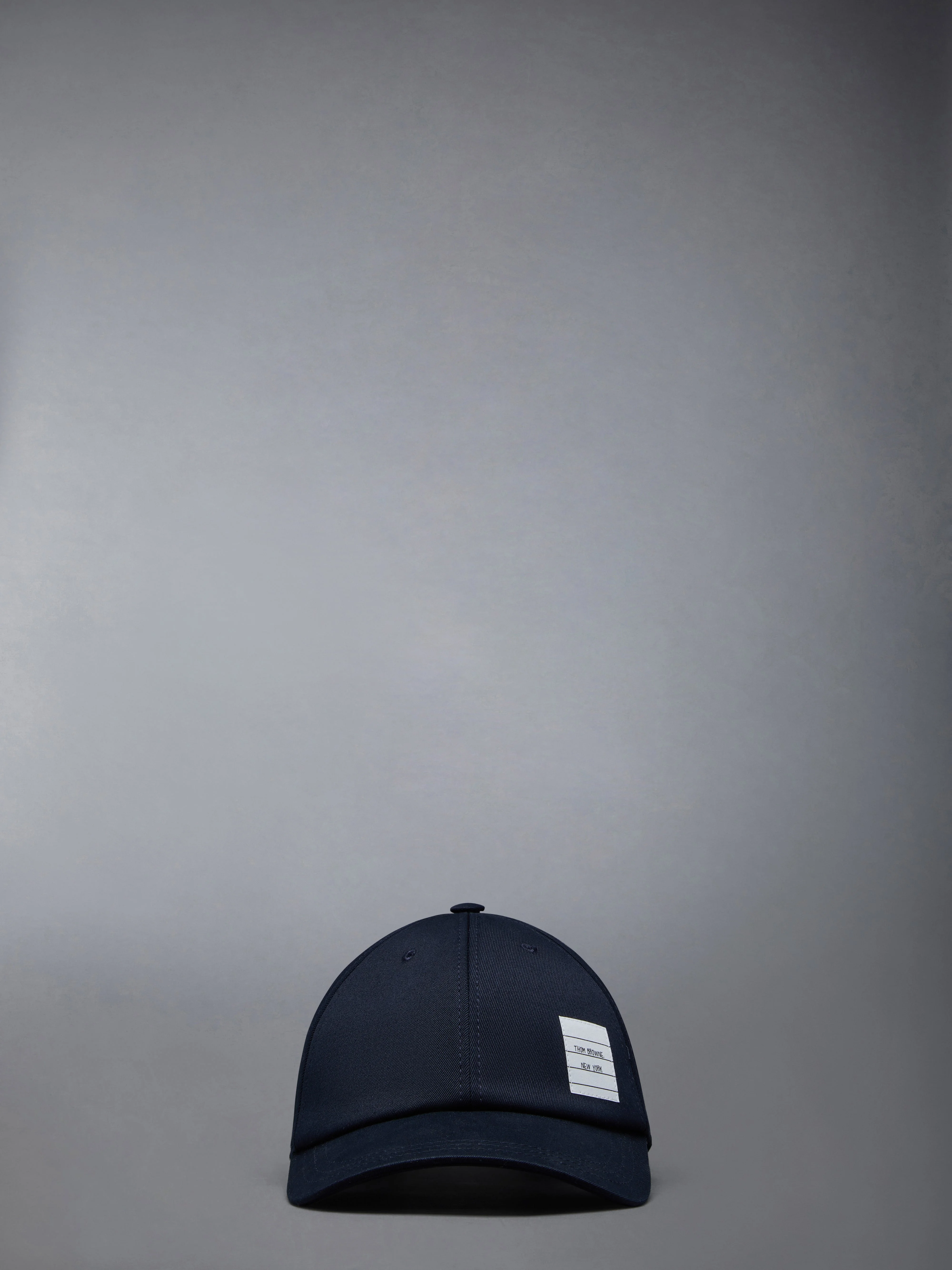 Navy Cotton Twill Baseball Cap - 1