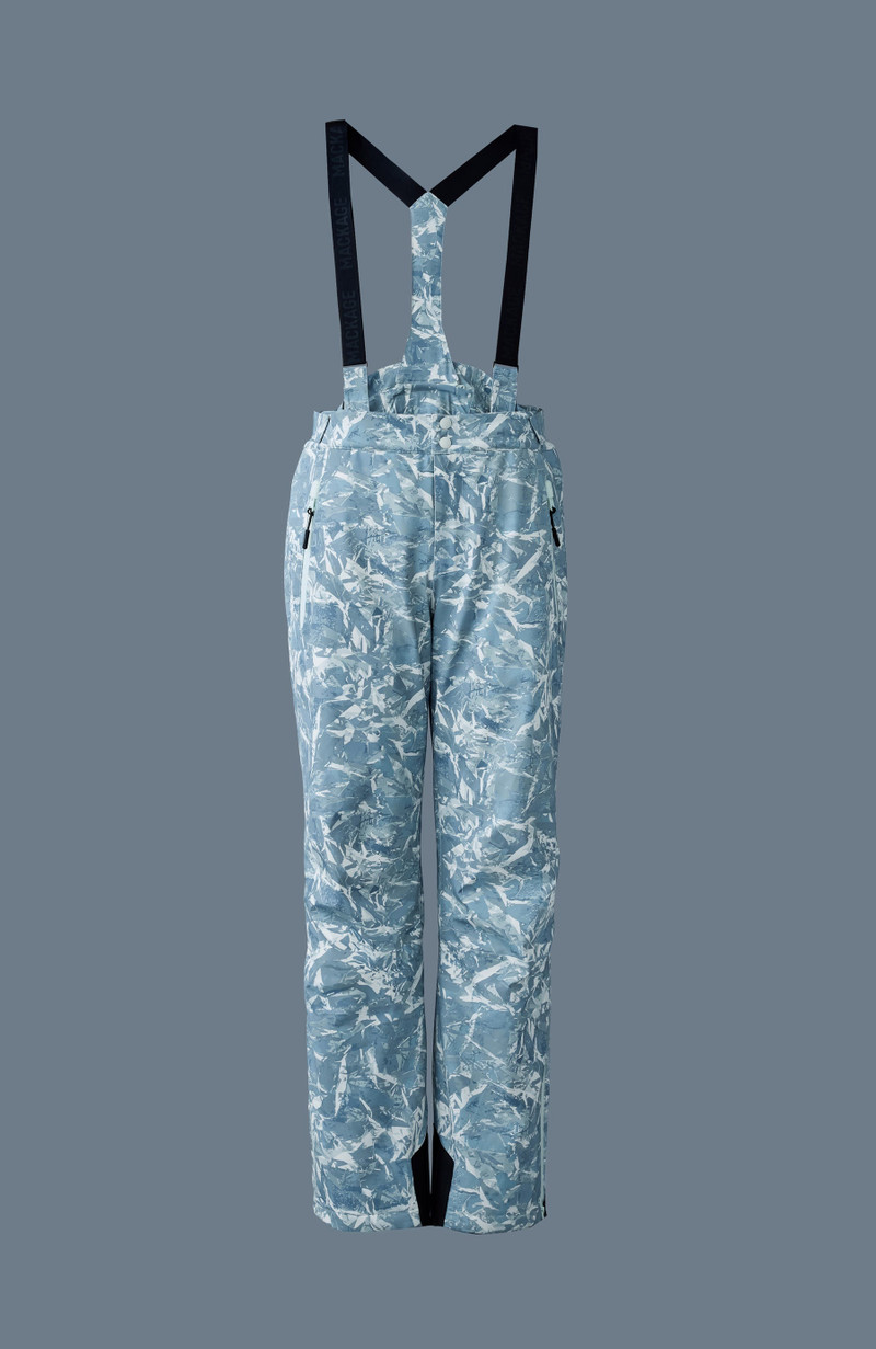 KENYON-FP Frost pattern ski pants with removable suspender 1
