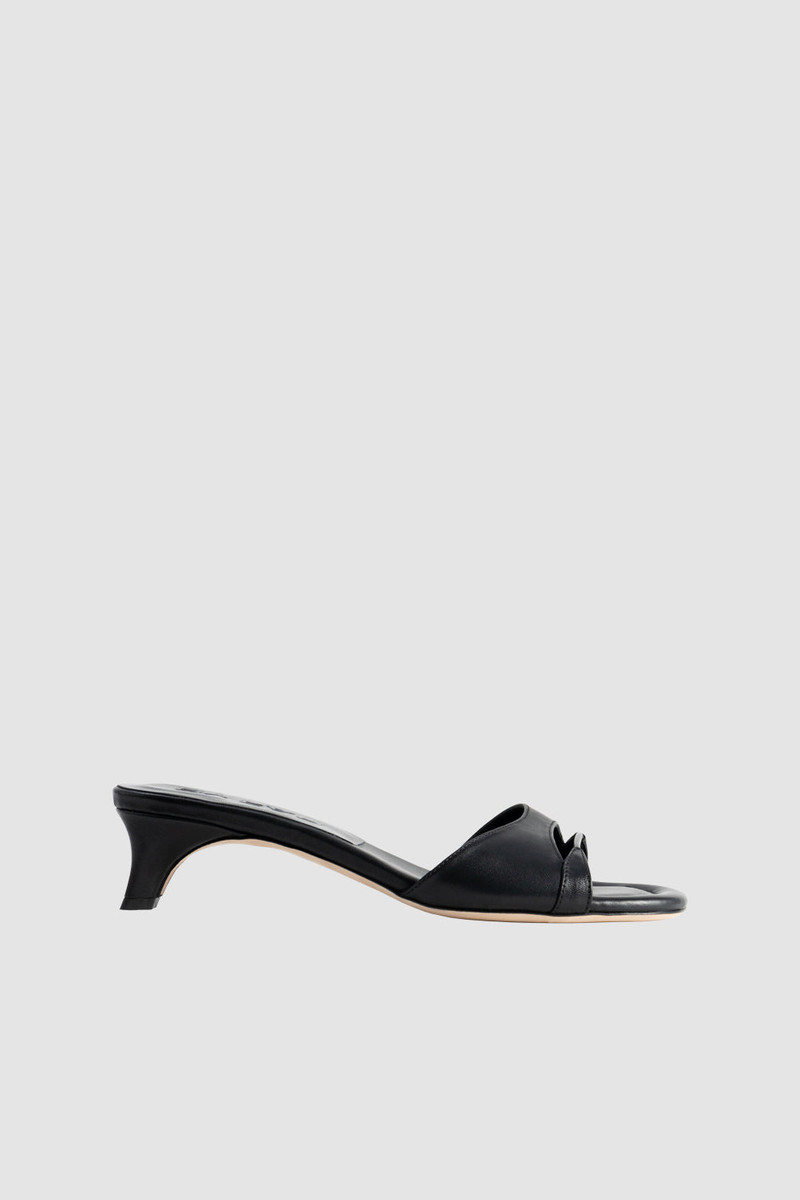 Babygirl Black Nappa Leather Slip-On Mule 1