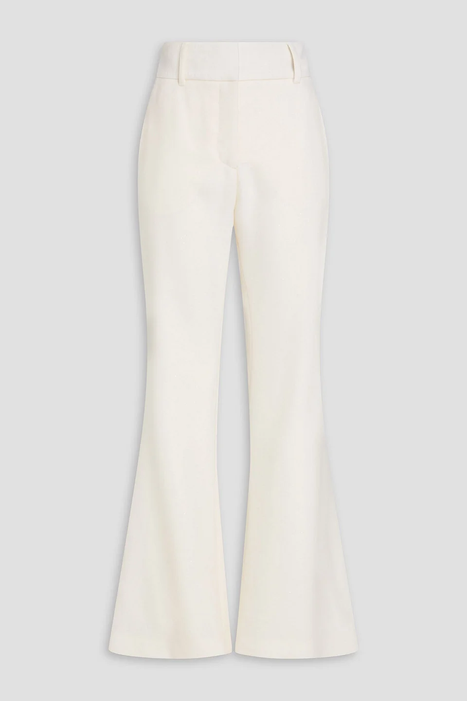 Allanon sequin-embellished wool-blend twill flared pants - 1