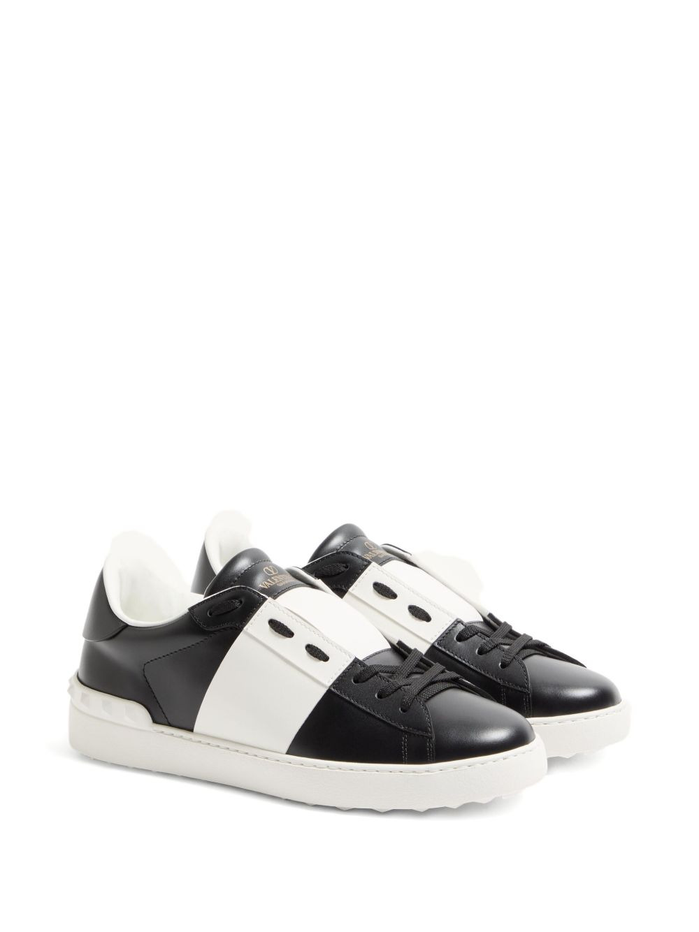 leather low-top sneakers - 2