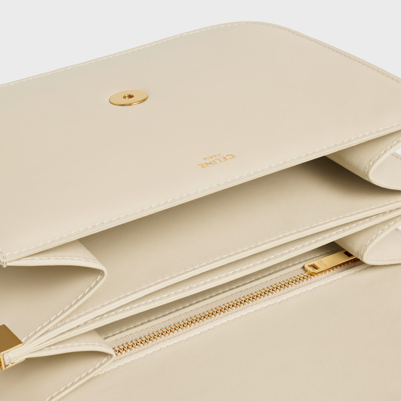 MEDIUM COLLEGE BAG in shiny calfskin 5