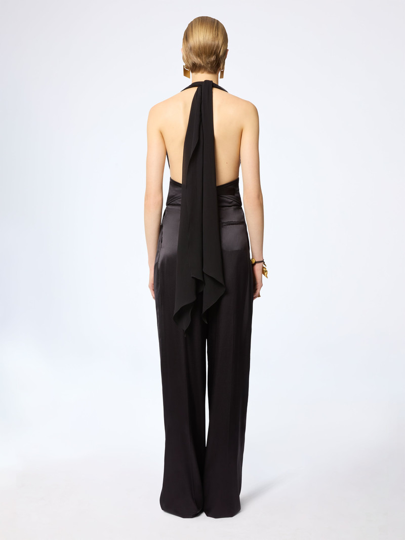 V-Neck Silk Blouse With Bow Detail 5