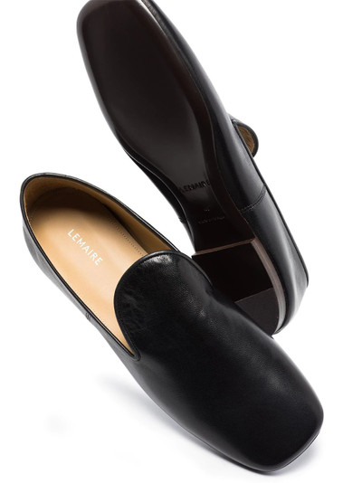Lemaire square toe loafers outlook