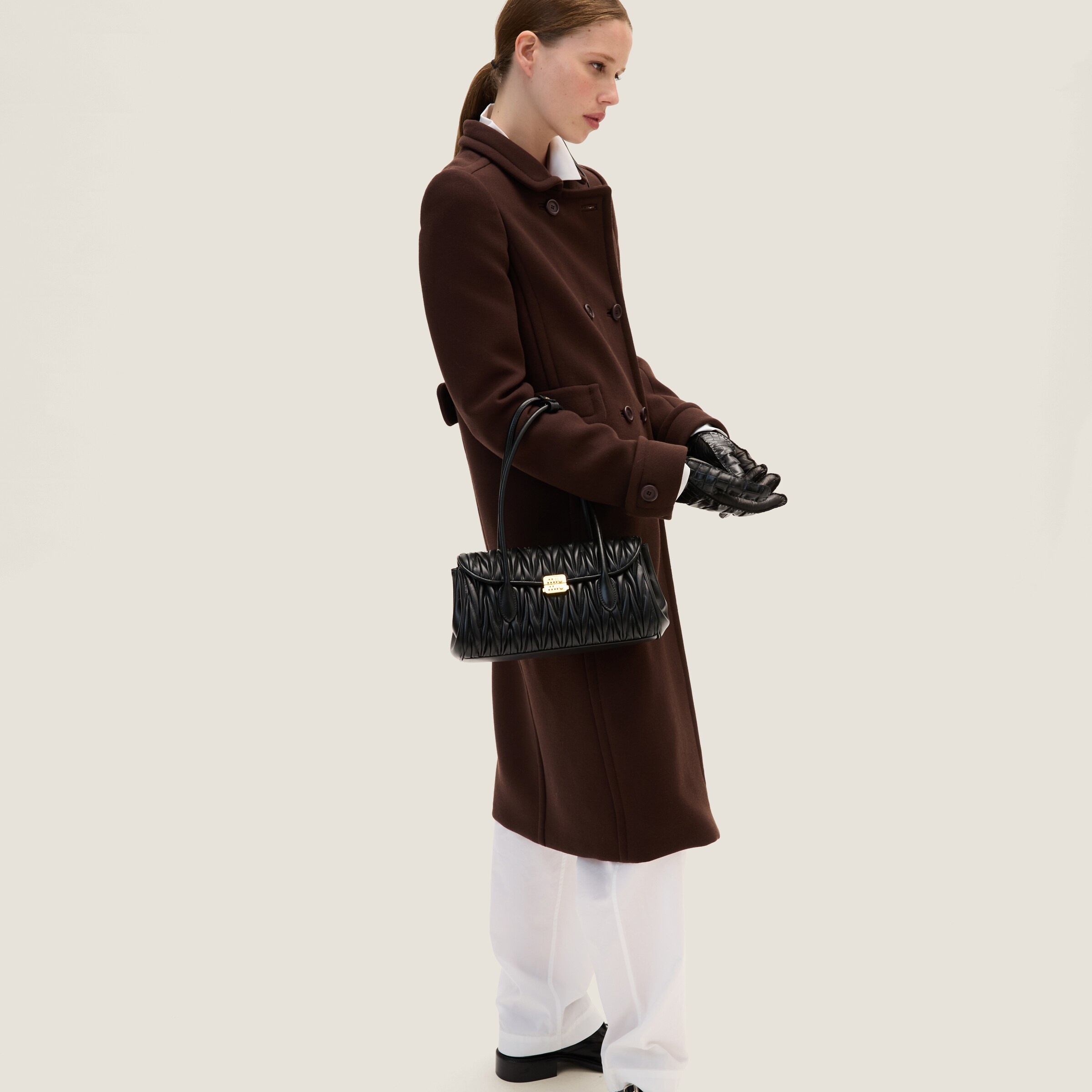 Matelassé nappa leather shoulder bag - 5
