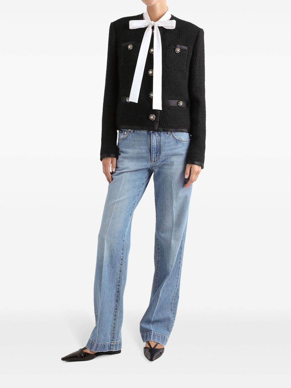 pressed-crease jeans - 2