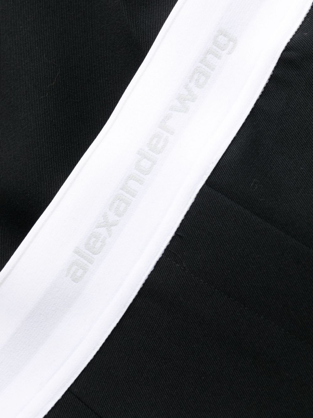 logo-waistband straight-leg trousers - 6