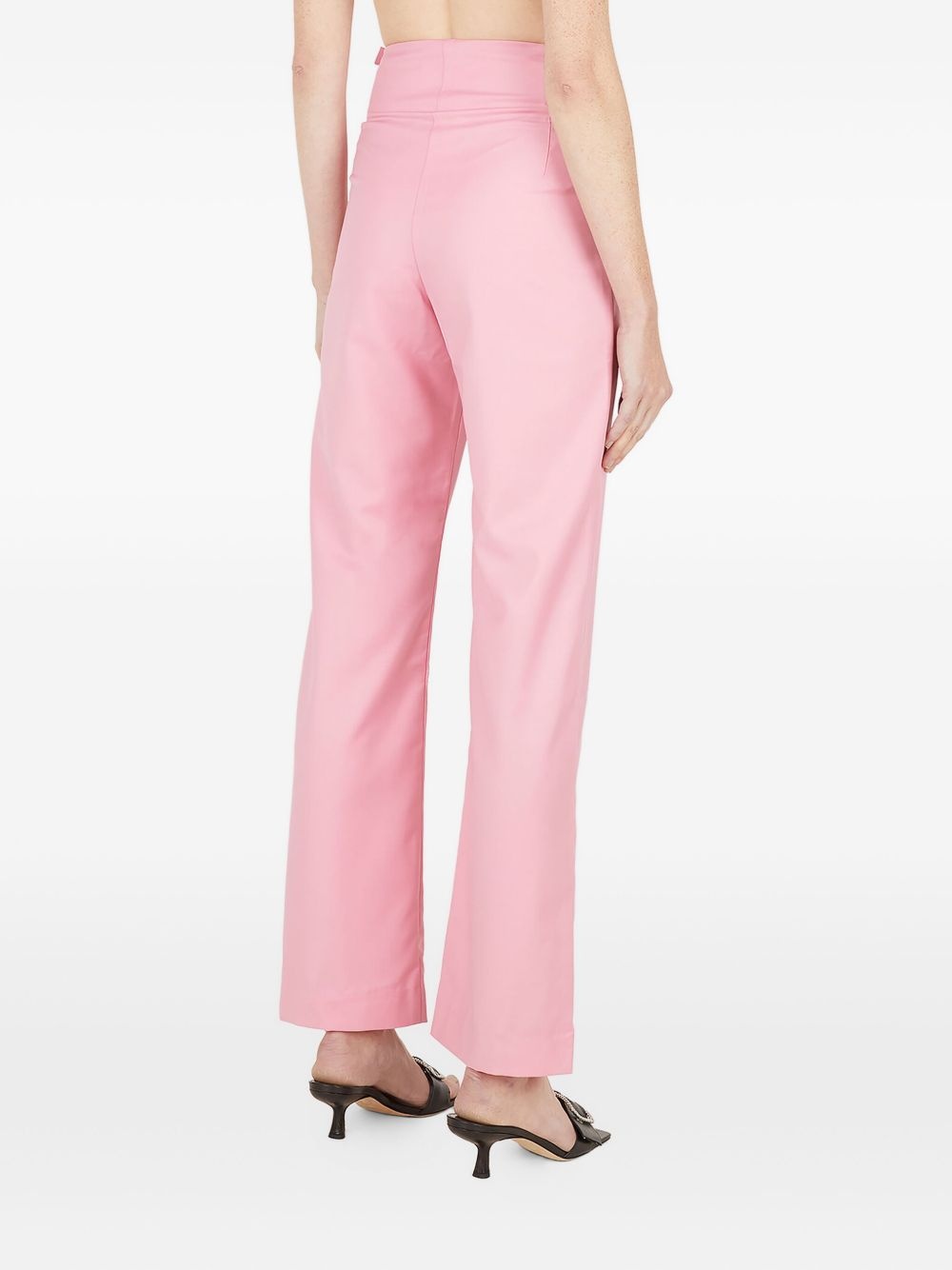 saddle-wrap trousers - 4