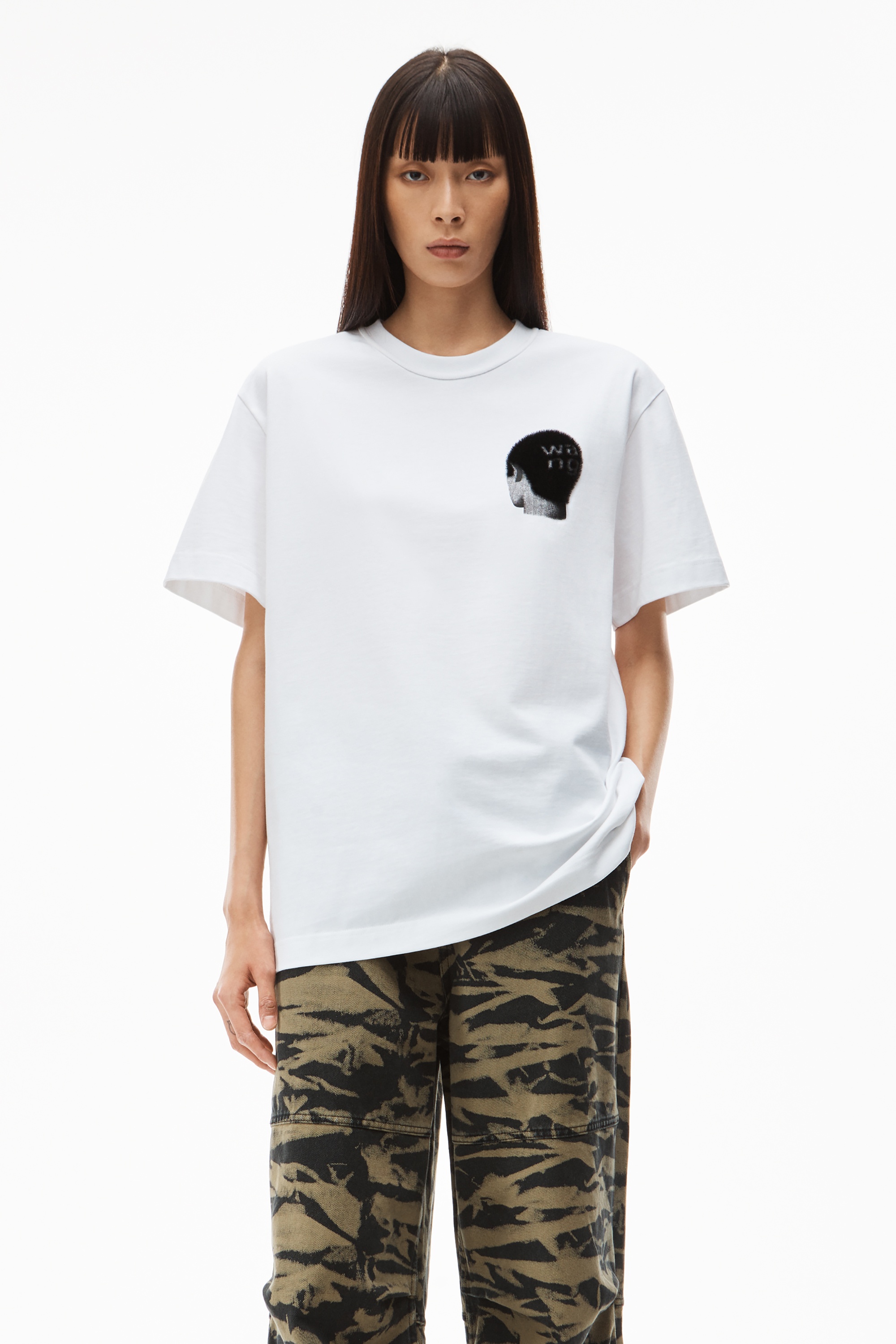 BUZZ CUT GRAPHIC TEE IN COMPACT JERSEY - 2