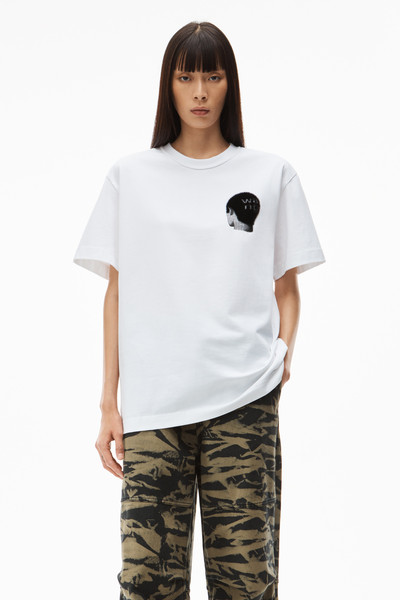 Alexander Wang BUZZ CUT GRAPHIC TEE IN COMPACT JERSEY outlook