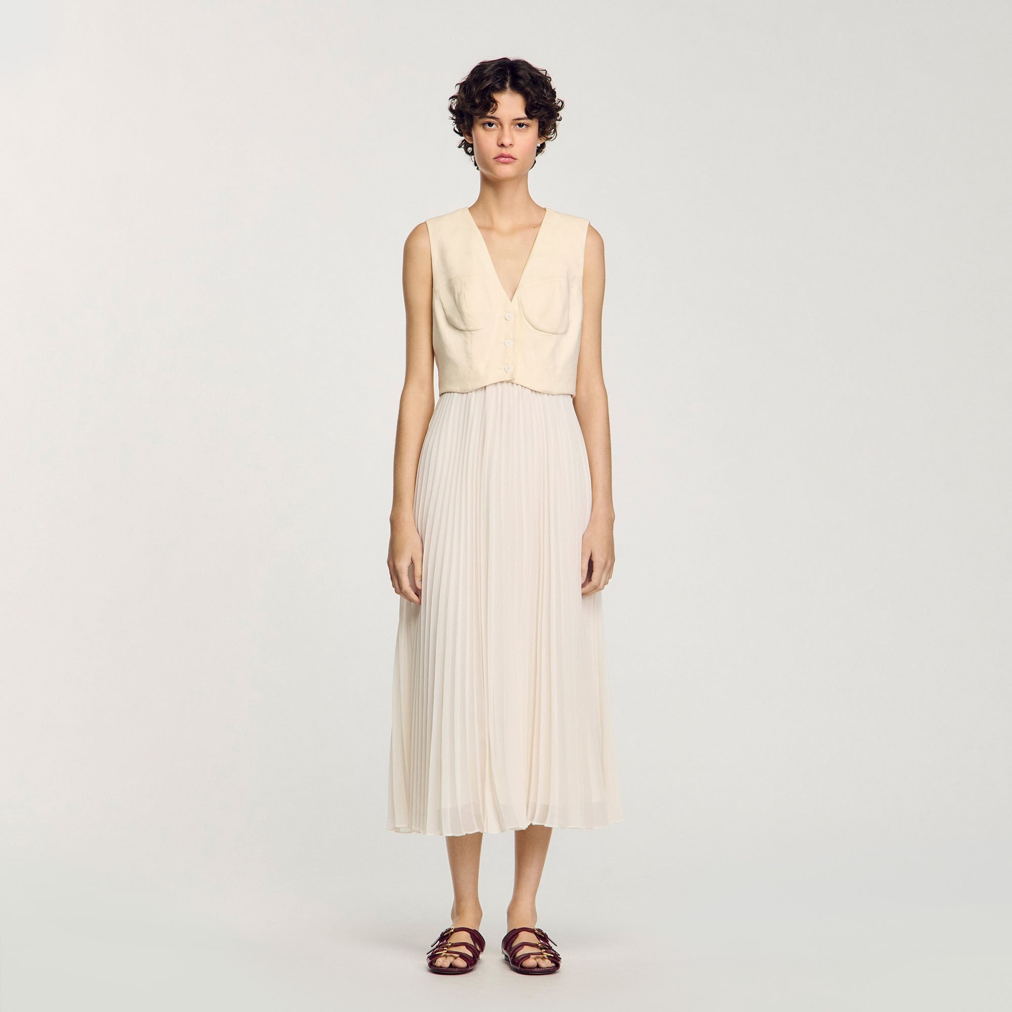 PLEATED MAXI DRESS - 2