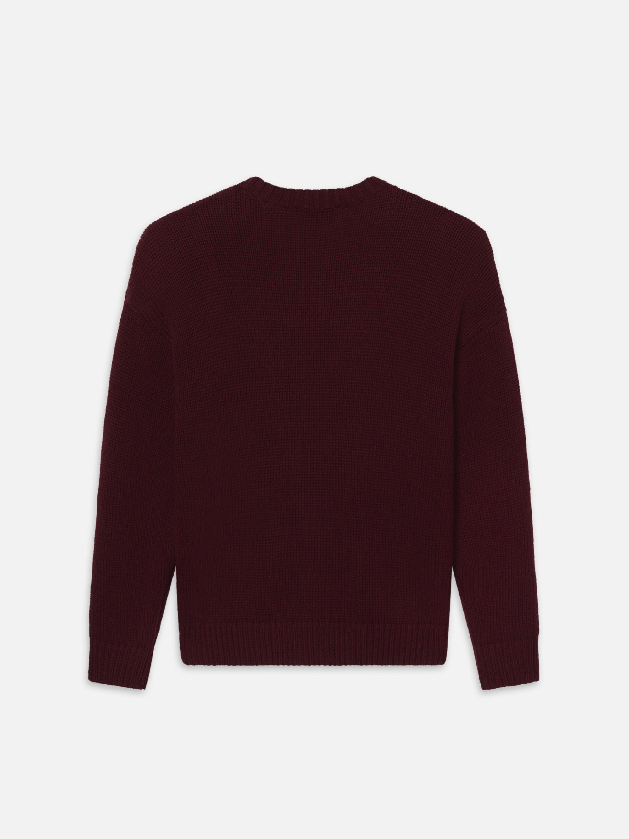 Oversized Sweater in Burgundy - 3