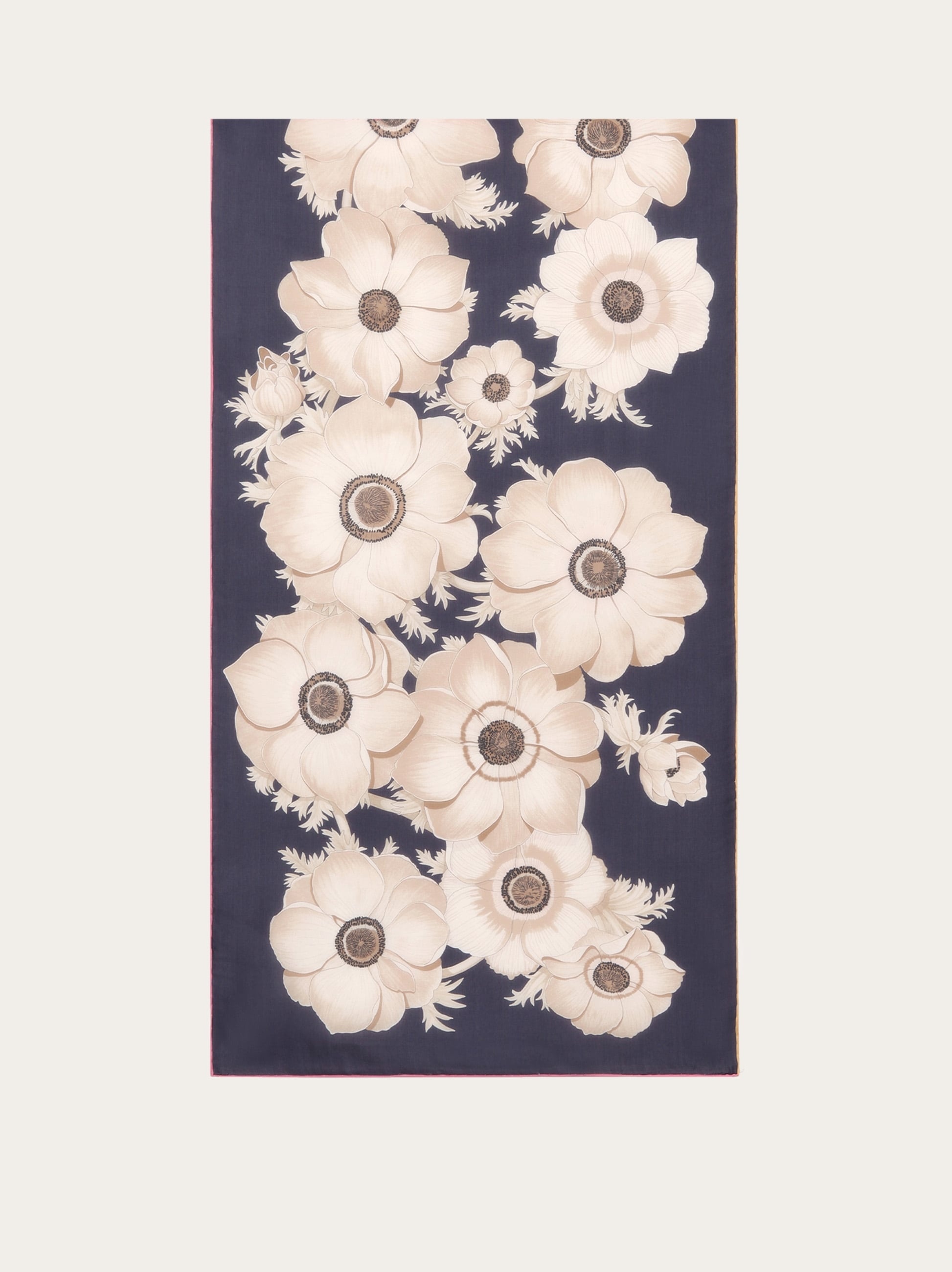 Anemone print silk scarf - 3