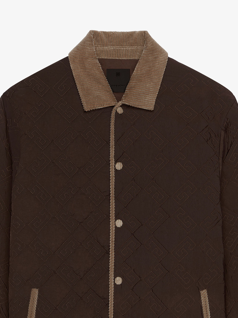 PADDED JACKET IN MIXED FABRICS WITH MONOGRAM 72 4