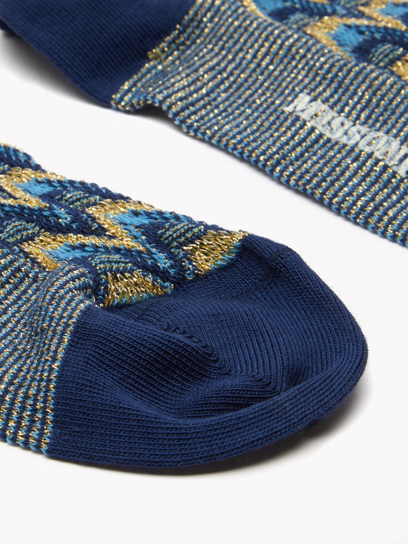 Wave-stripe cotton-blend socks - 3