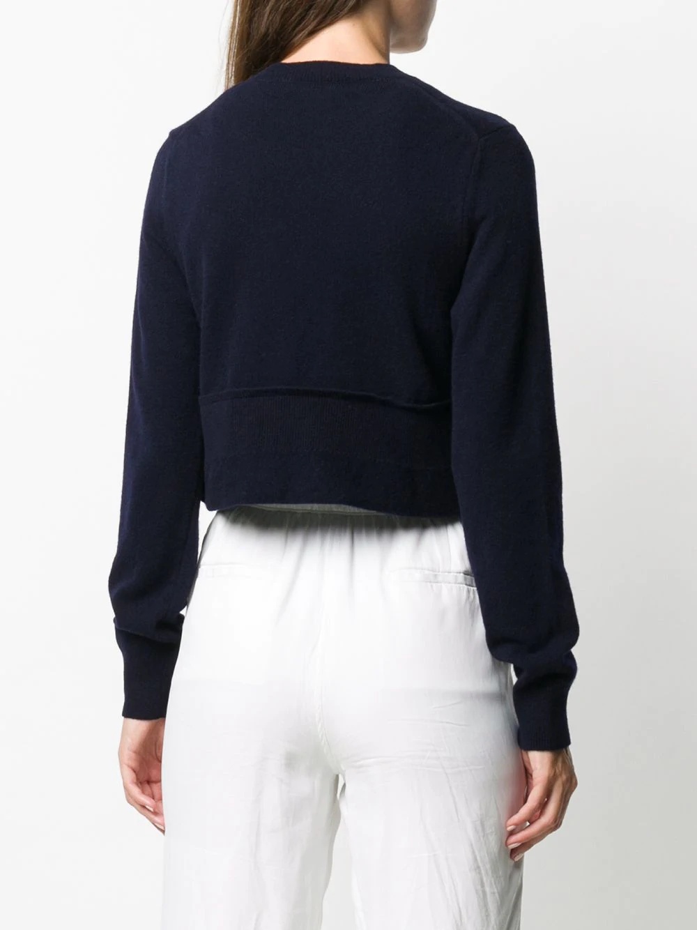 cropped wool jumper - 4