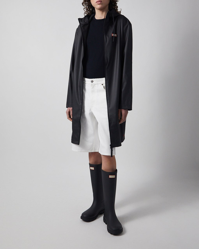 HUNTER Coat Andrea PU Rain Black outlook