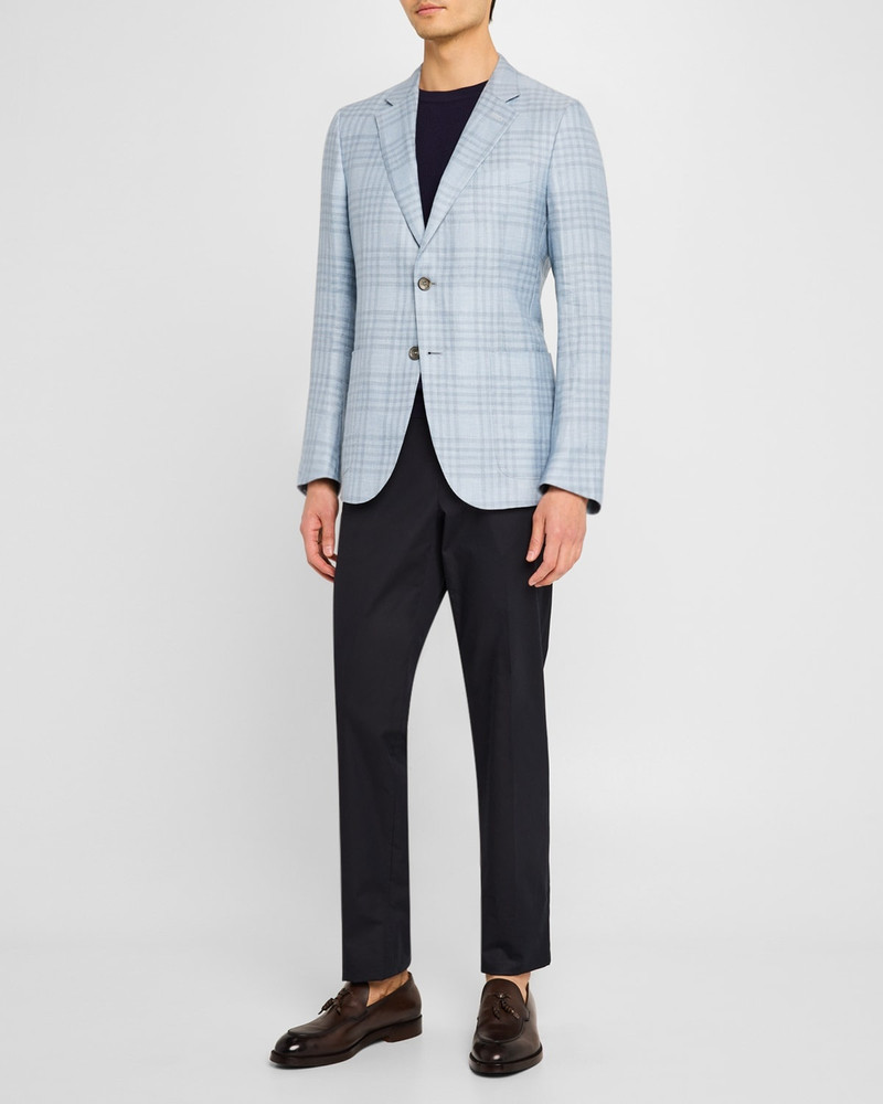 ZEGNA Men's Large Check Sport Coat outlook